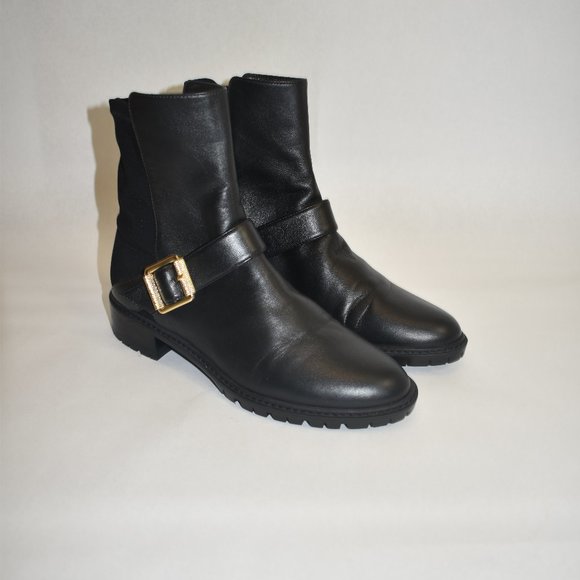Stuart Weitzman City Buckle Bootie Black 5050 Size 7 - Picture 2 of 10